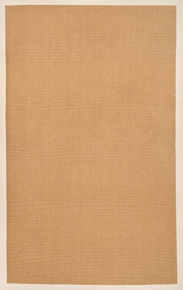 Camden Farmhouse Cottage Border Jute Area Rug